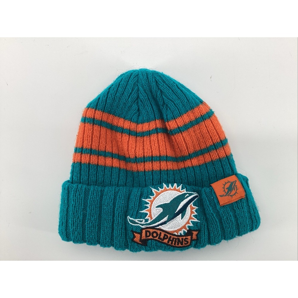 Miami Dolphins NFL Ultra Game Adult Knit Embroidered Logo Beanie